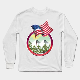 USA logo Long Sleeve T-Shirt